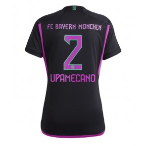 Maillot de foot Bayern Munich Dayot Upamecano #2 Extérieur Femmes 2023-24 Manches Courte